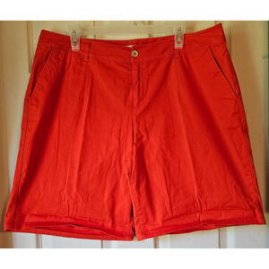 Cato Womens Red Orange Shorts Size 16W Plus Casual Summer Shorts